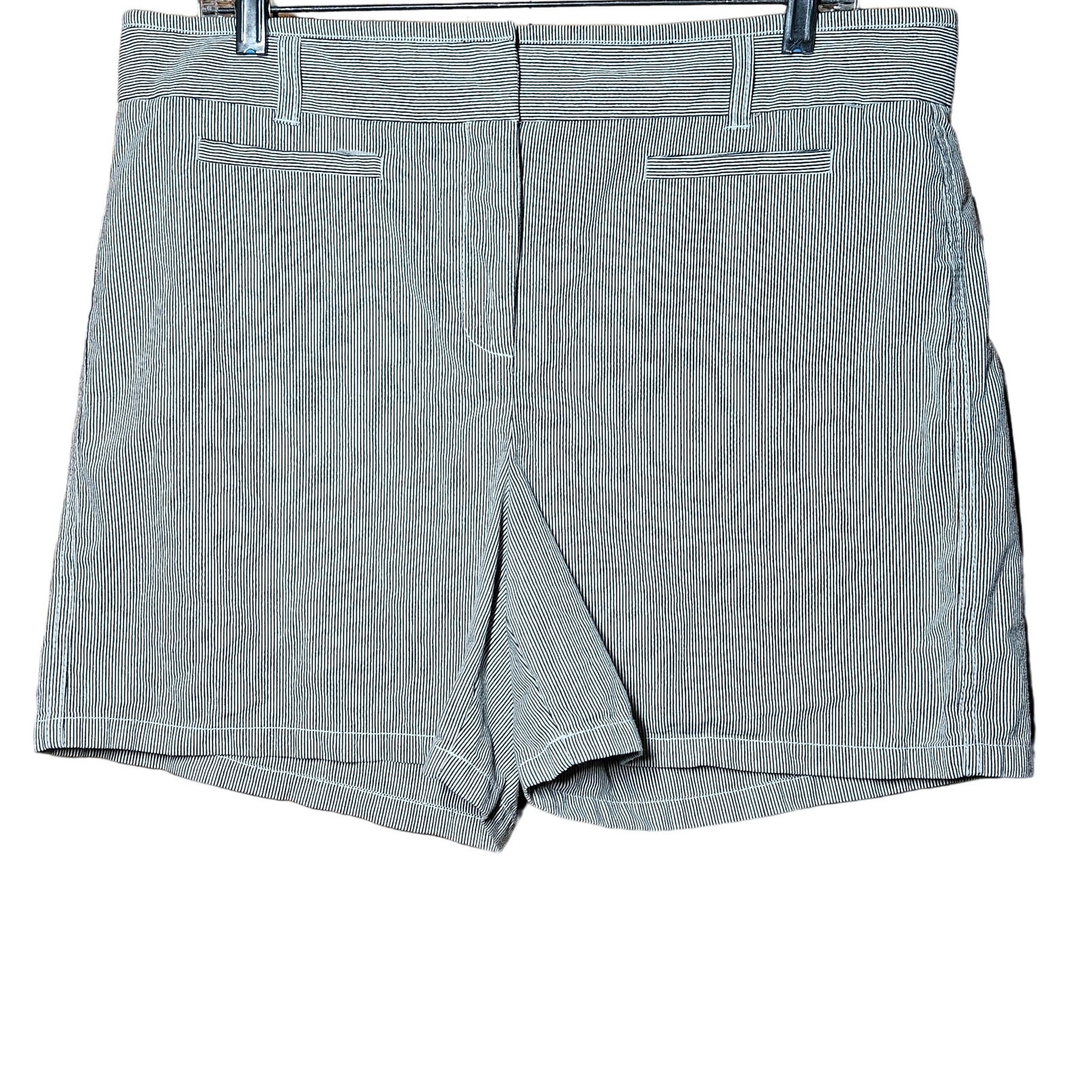 Nautica Pin Striped High Rise Shorts Size 14